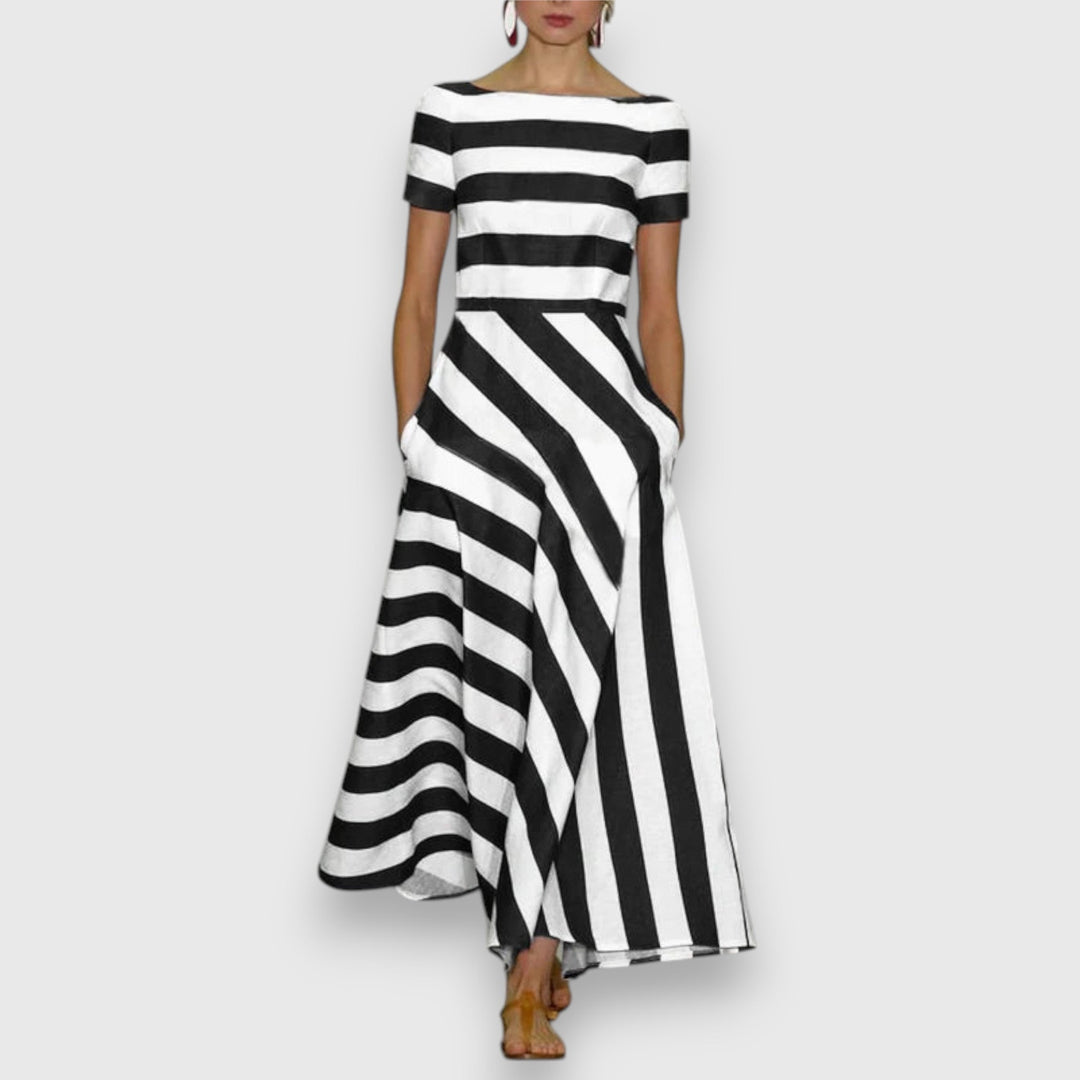 Lorie™ – Elegant Striped Dress