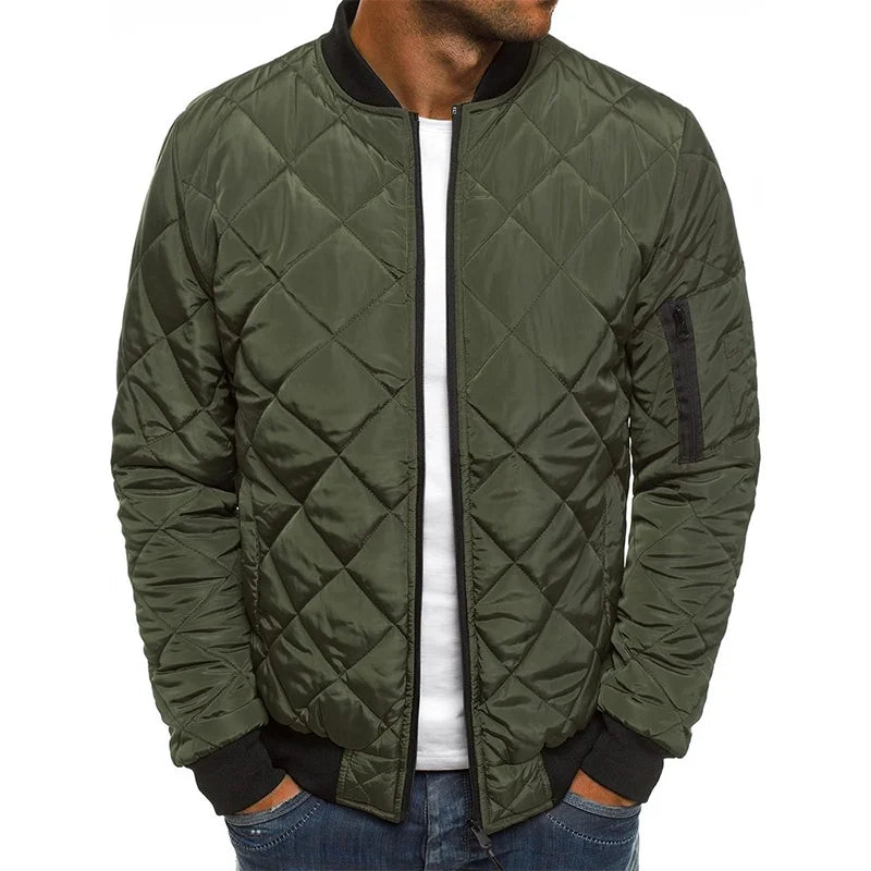 Dale™ - Cotton Jacket with Diamond Pattern