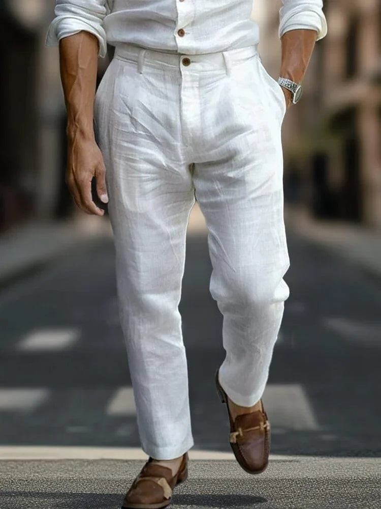 Alaric - Custom Linen Trousers