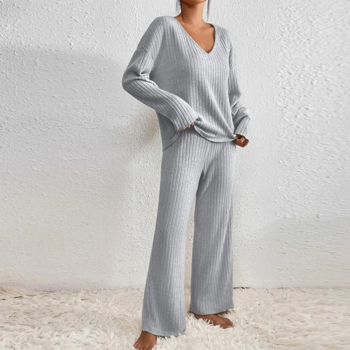 Grace - Women's High Waisted Leisure Suits with Long Pants