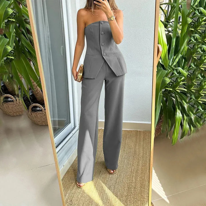 Bria - Strapless Two-Piece Button Set