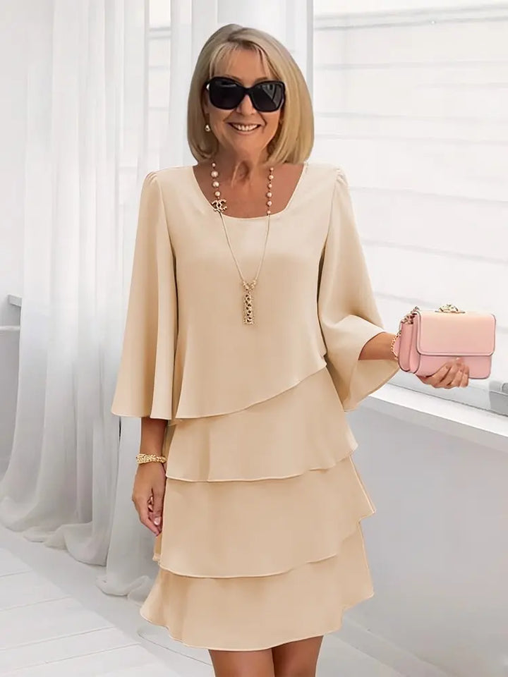 Catherine | Elegant Comfortable Ruffled Dress