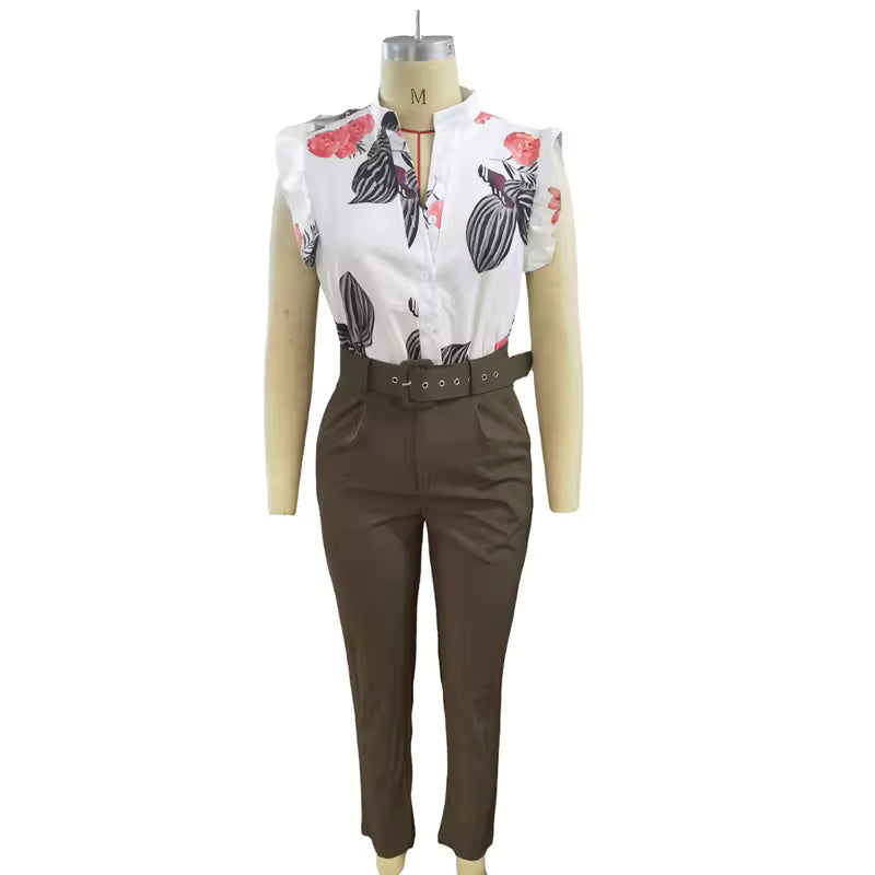 Rainie - Stylish Set with Ruffled Hems