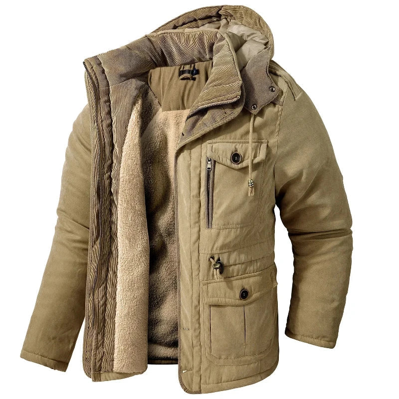 Mason | Men's parka with hood and pockets