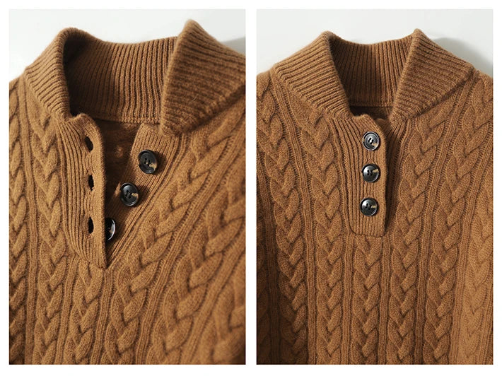 Arden Button-Front Pullover