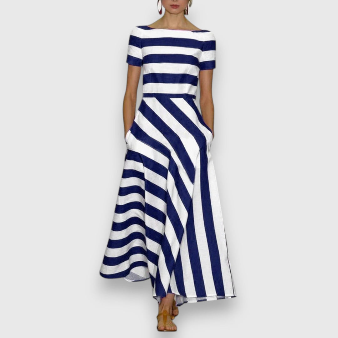 Lorie™ – Elegant Striped Dress