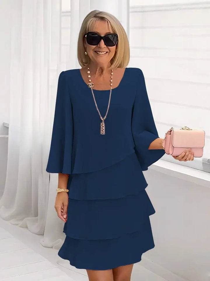 Catherine | Elegant Comfortable Ruffled Dress
