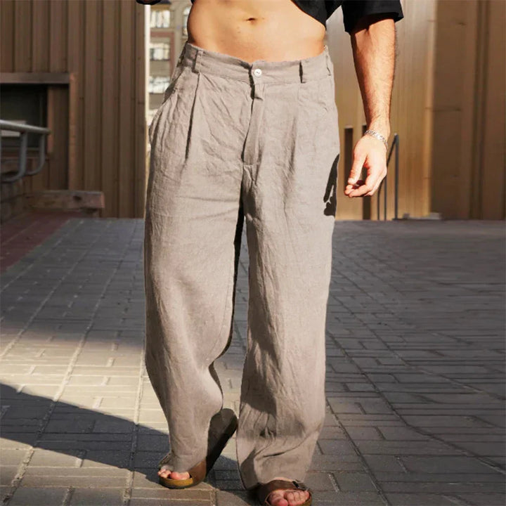 Stevie™ – Men's Wide-Leg Linen Trousers
