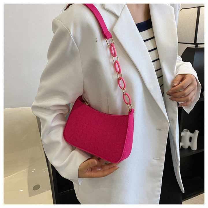 Magnella | Elegant Shoulder Bag with Crocodile Embossed Design
