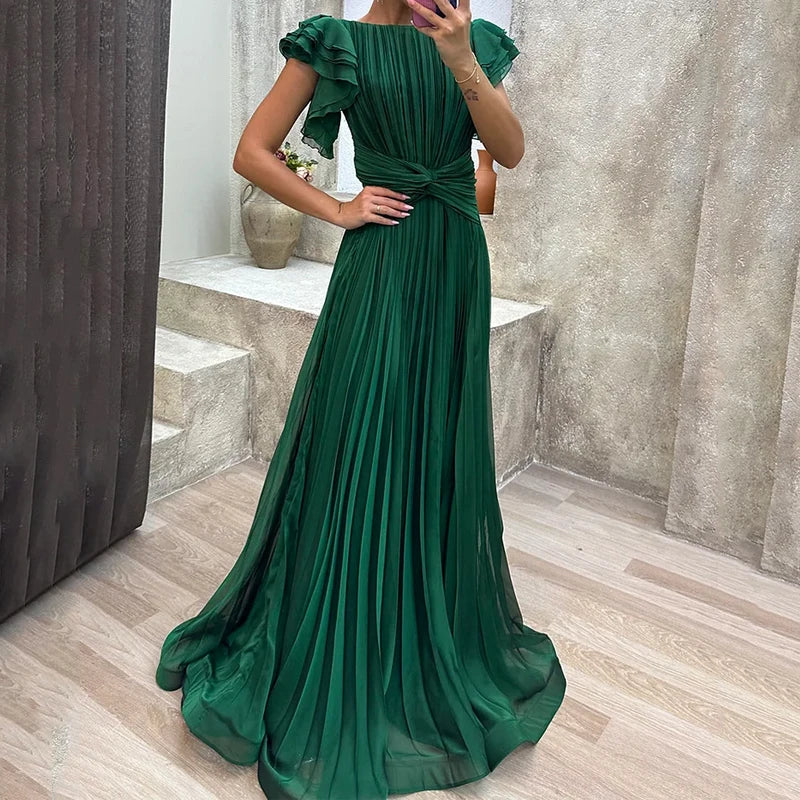 Abigail™ | Elegant Pleated Evening Dress