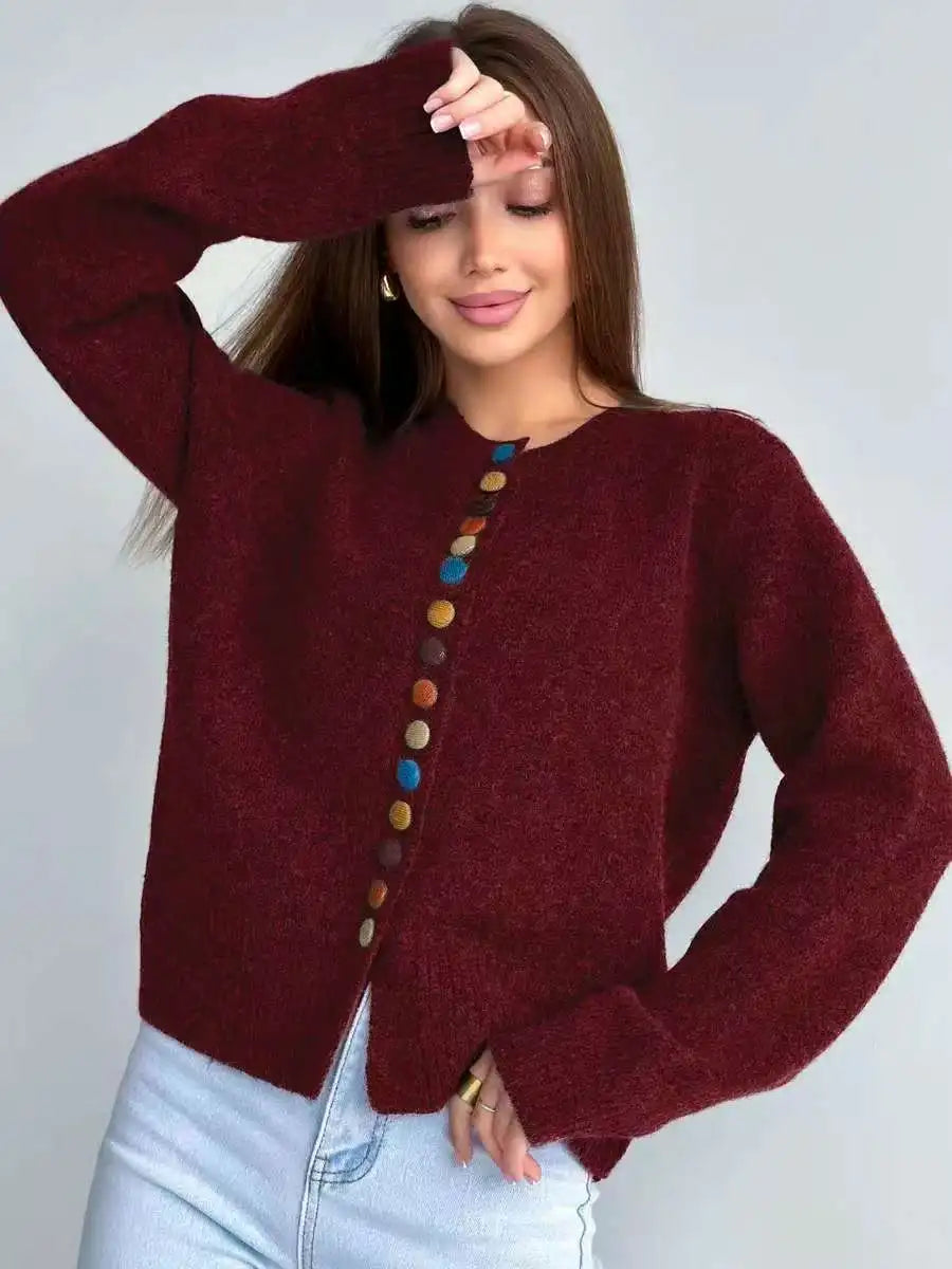 THE NOELLE | BUTTON ACCENT CARDIGAN