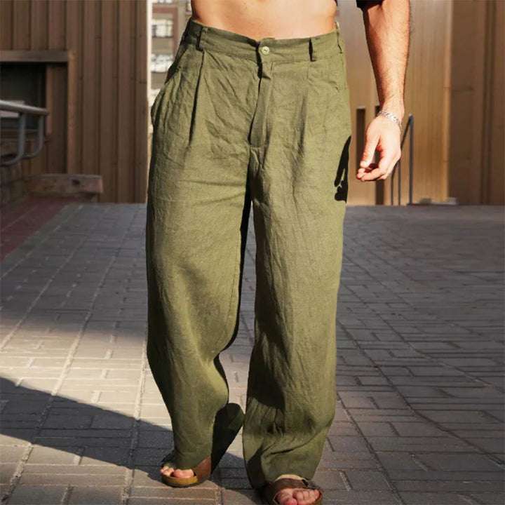 Stevie™ – Men's Wide-Leg Linen Trousers