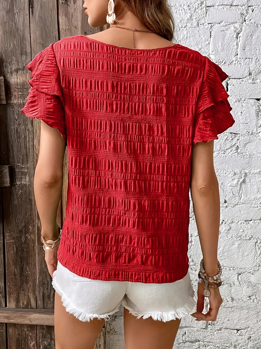 Charmaine™ | Light & Airy Blouse with Playful Ruffles