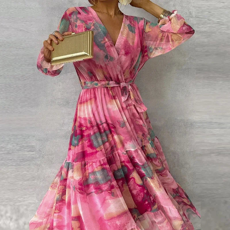 Grace™ - Elegant Floral Handmade Dress