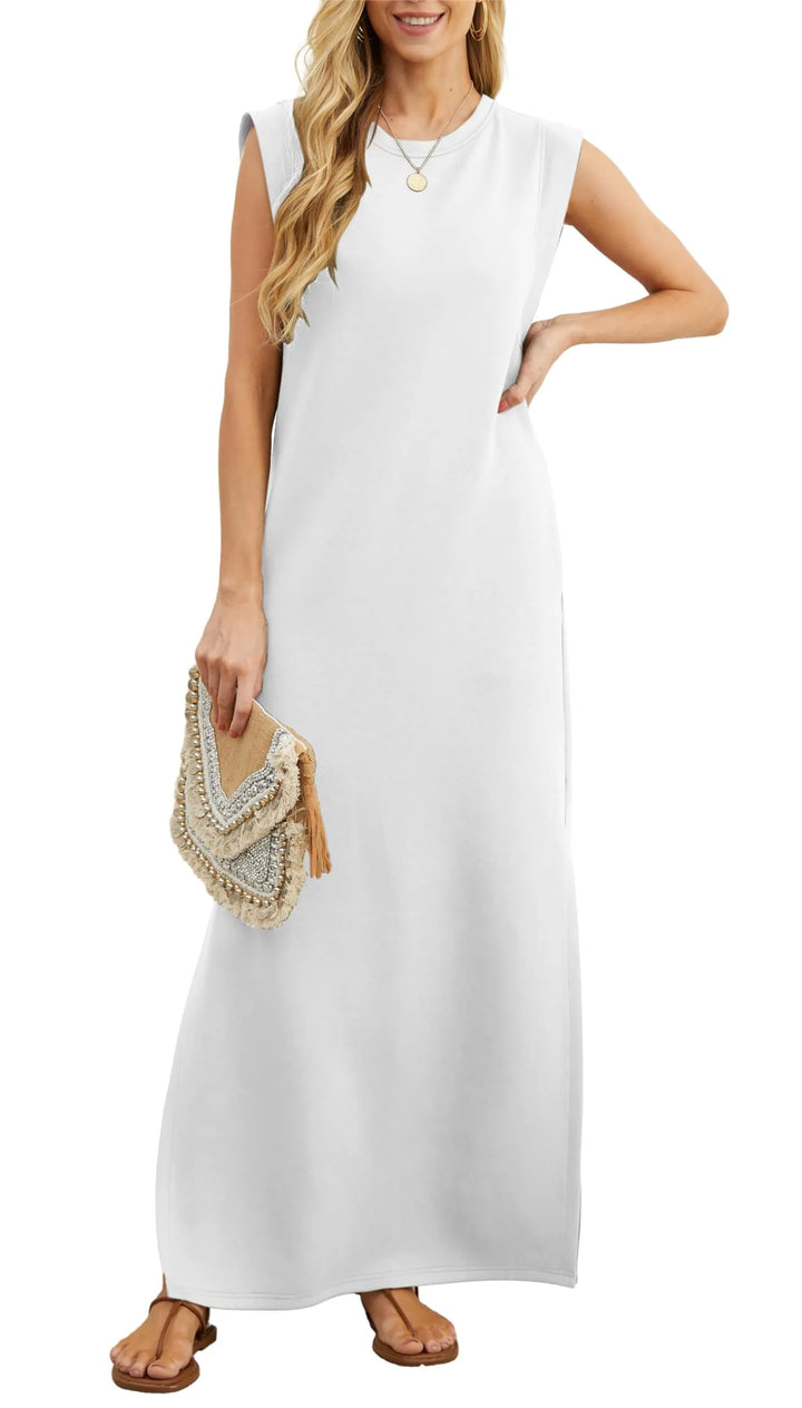 Denise™ - Casual, Loose, Split, Wrinkle-Free Maxi Dress