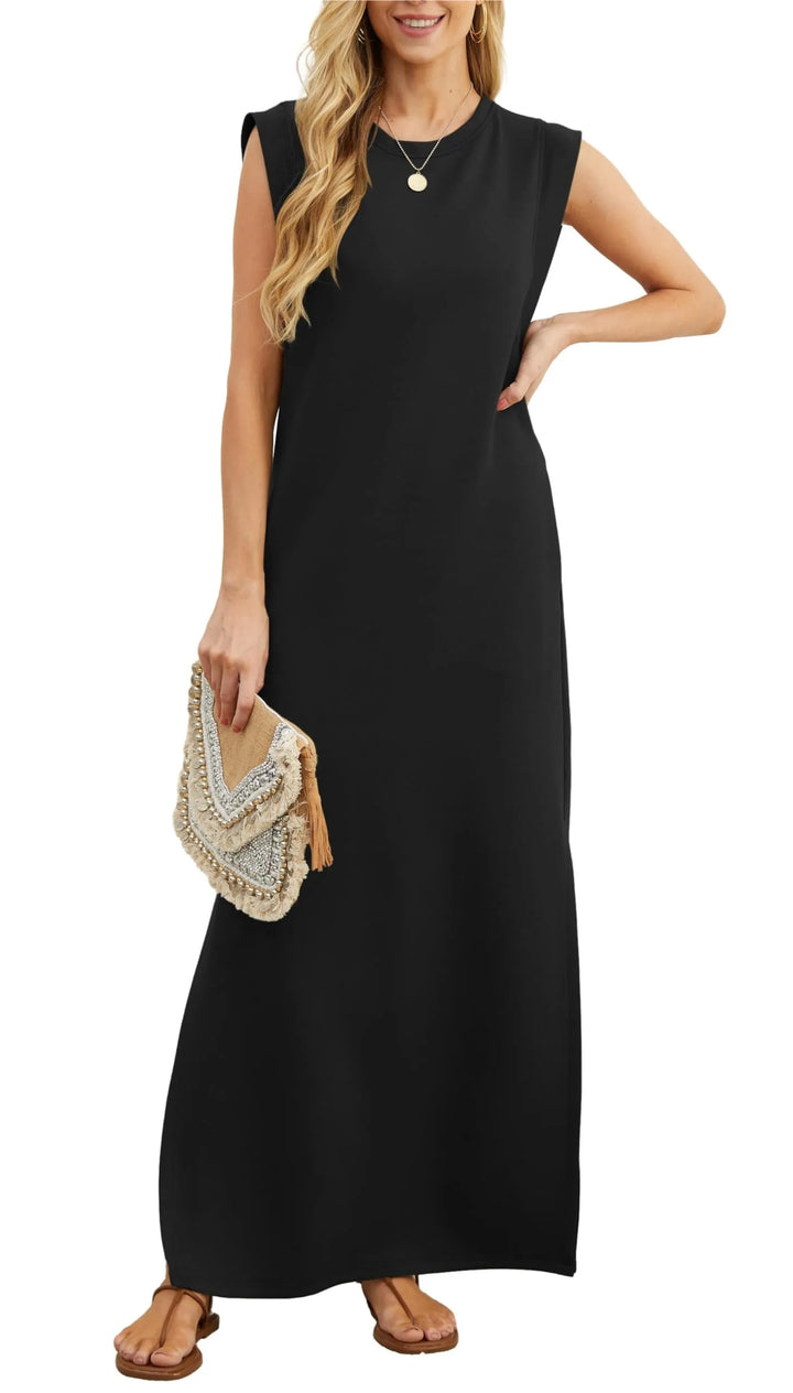 Denise™ - Casual, Loose, Split, Wrinkle-Free Maxi Dress