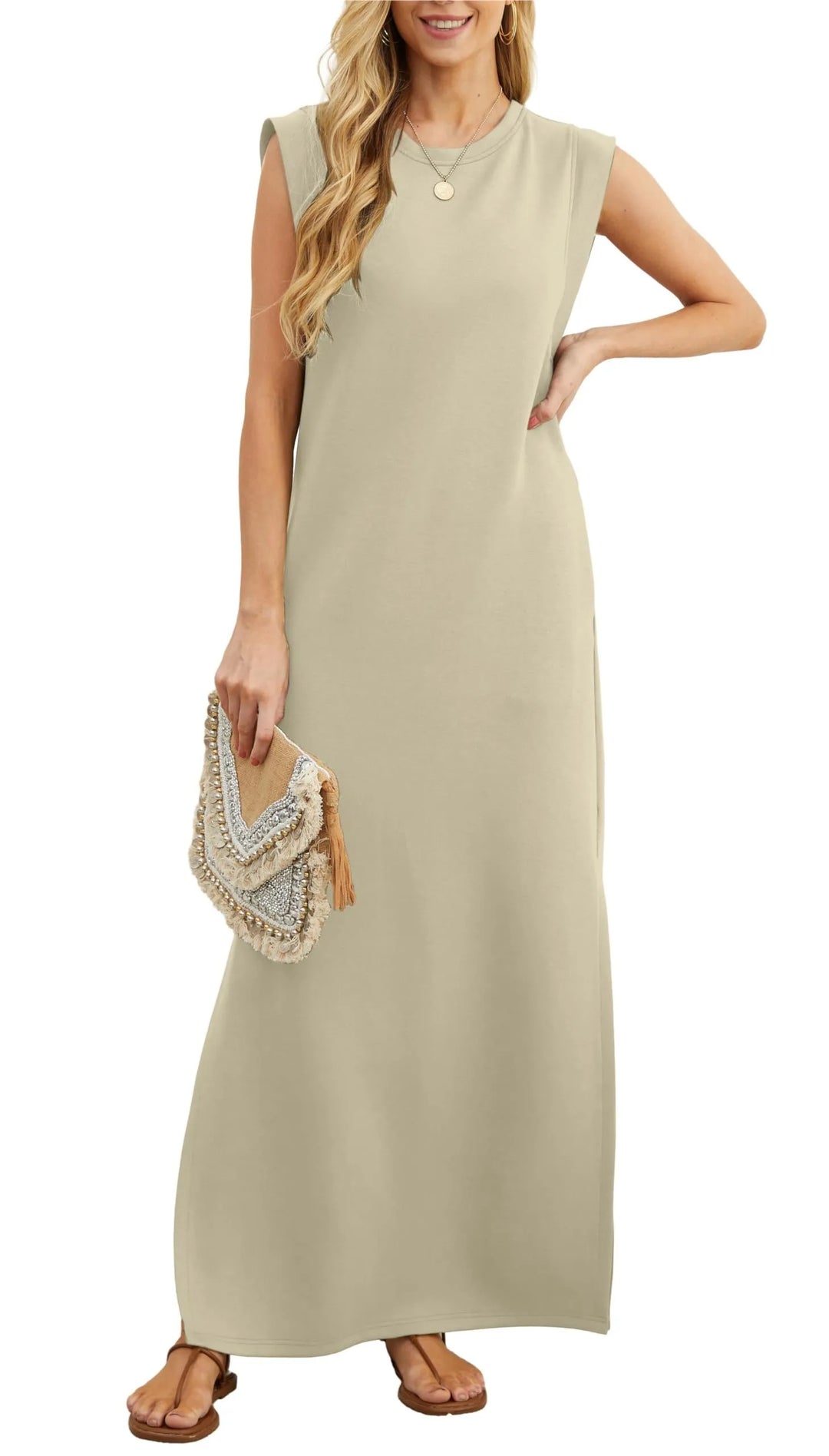 Denise™ - Casual, Loose, Split, Wrinkle-Free Maxi Dress