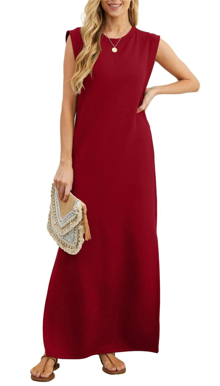 Denise™ - Casual, Loose, Split, Wrinkle-Free Maxi Dress