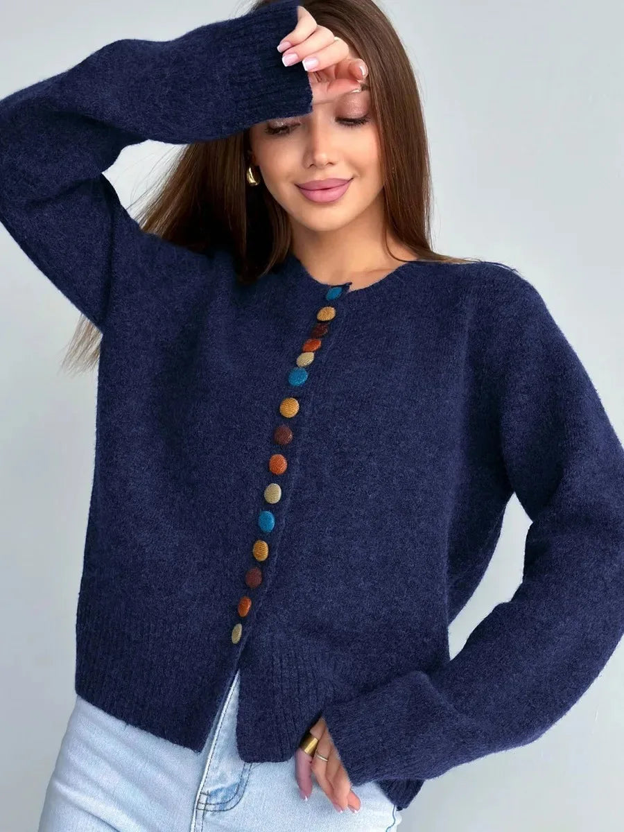 THE NOELLE | BUTTON ACCENT CARDIGAN