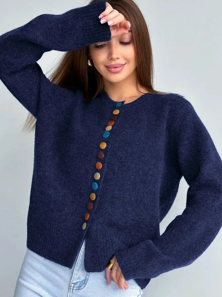 THE NOELLE | BUTTON ACCENT CARDIGAN