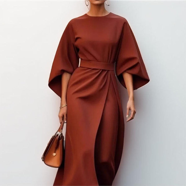 Katarzyna | Maxi Dress with Elegant Kimono Sleeves
