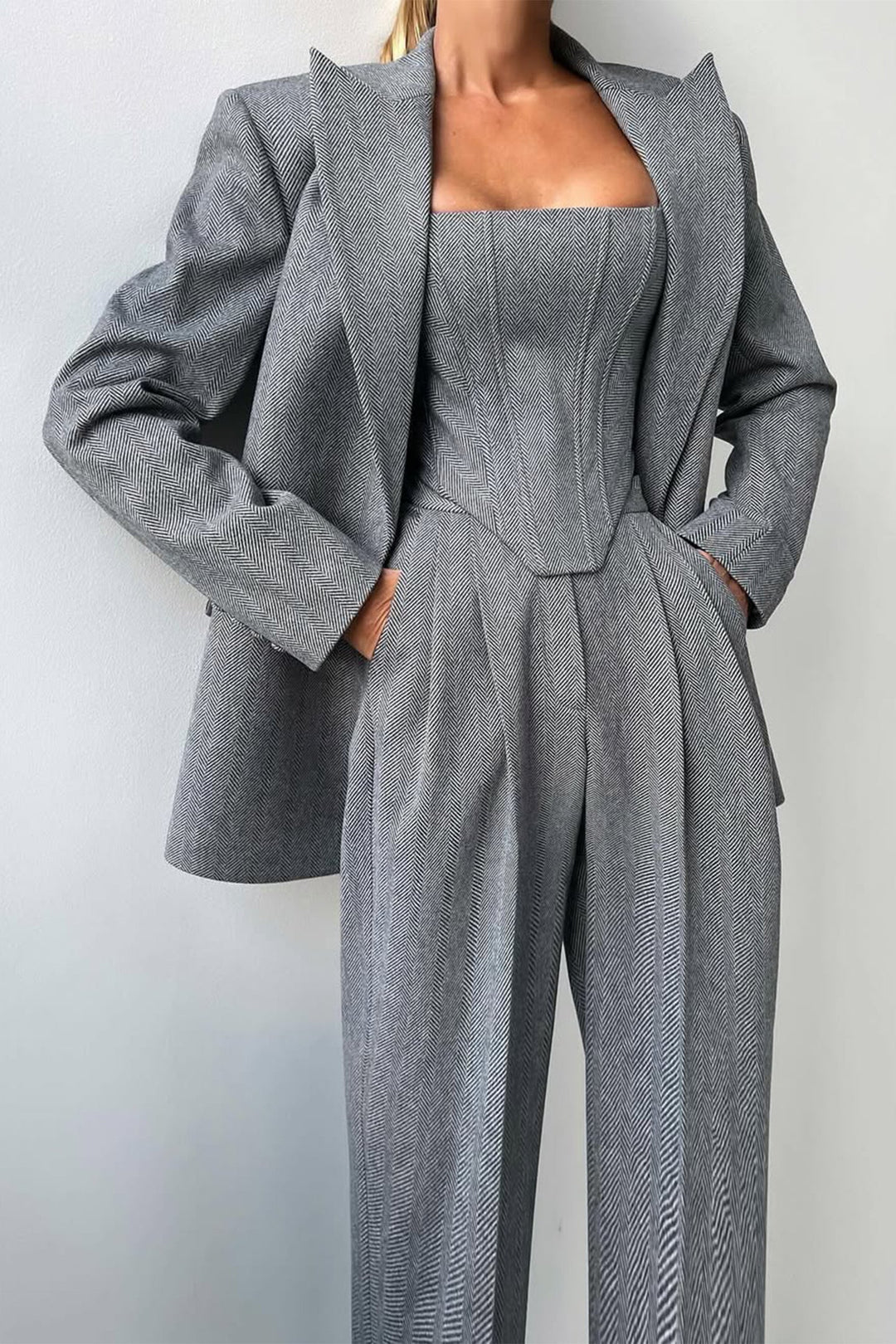Dolce™ - Three-piece set with double-breasted blazer