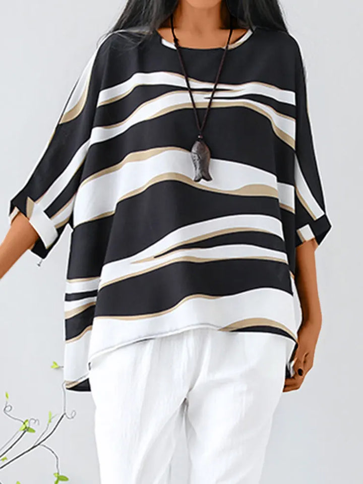Aria™ - Stylish O-Neck Blouse