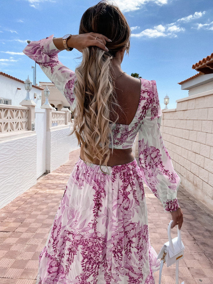 Alazne - Elegant Maxi Dress with Refined Cut-outs