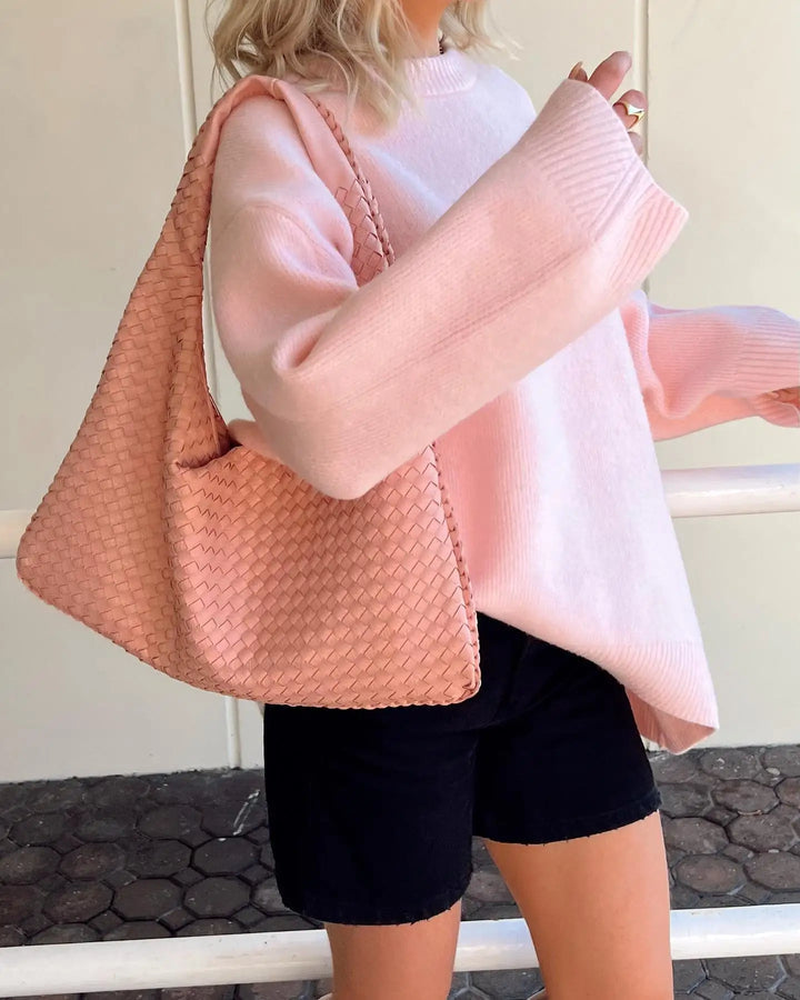 Caylin | Damen Pullover mit Rundhalsausschnitt und langen Ärmeln