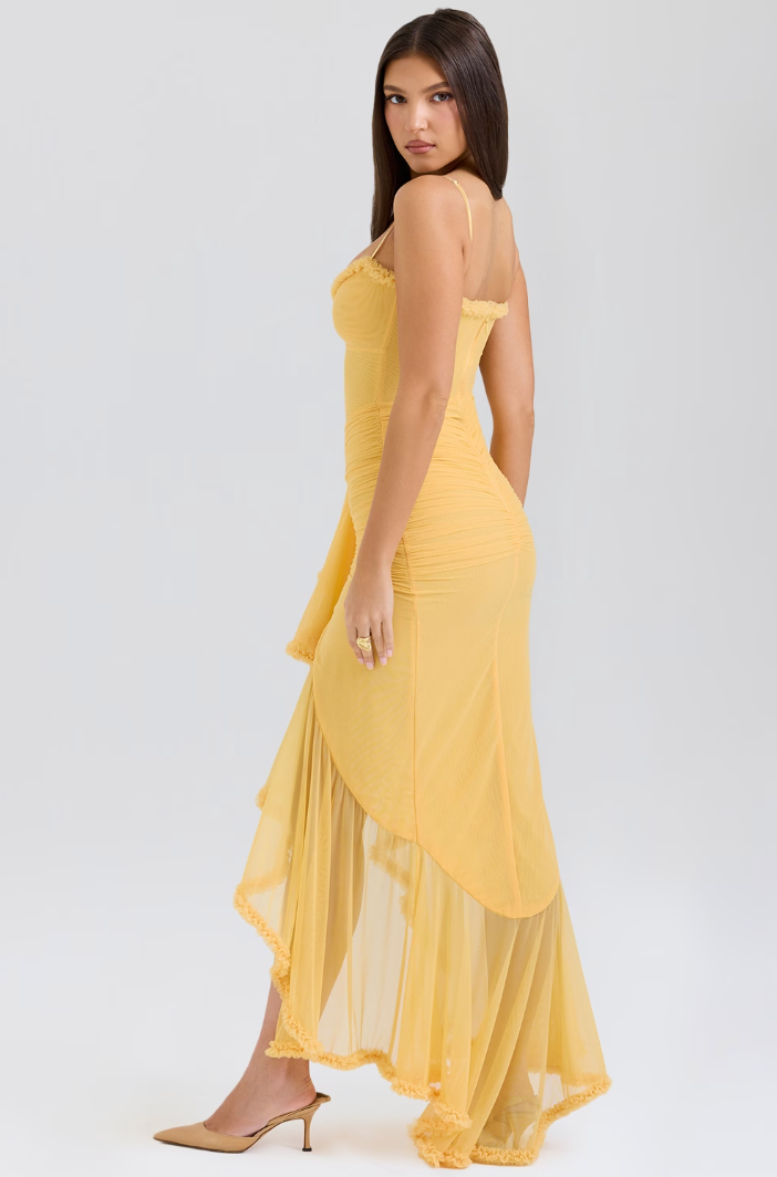 Fauna - Ruffles Ruffled-Tail Party Dress