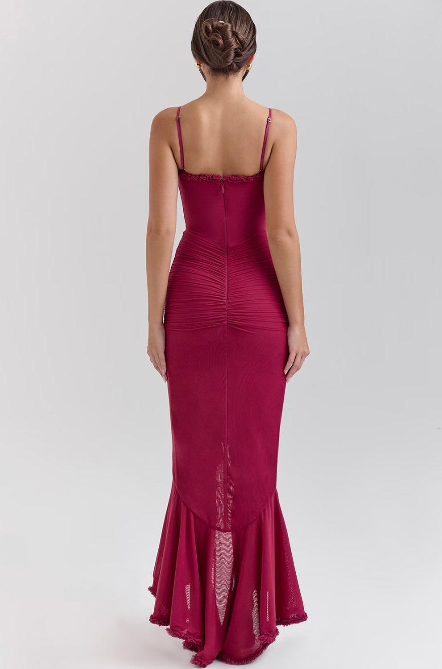 Fauna - Ruffles Ruffled-Tail Party Dress