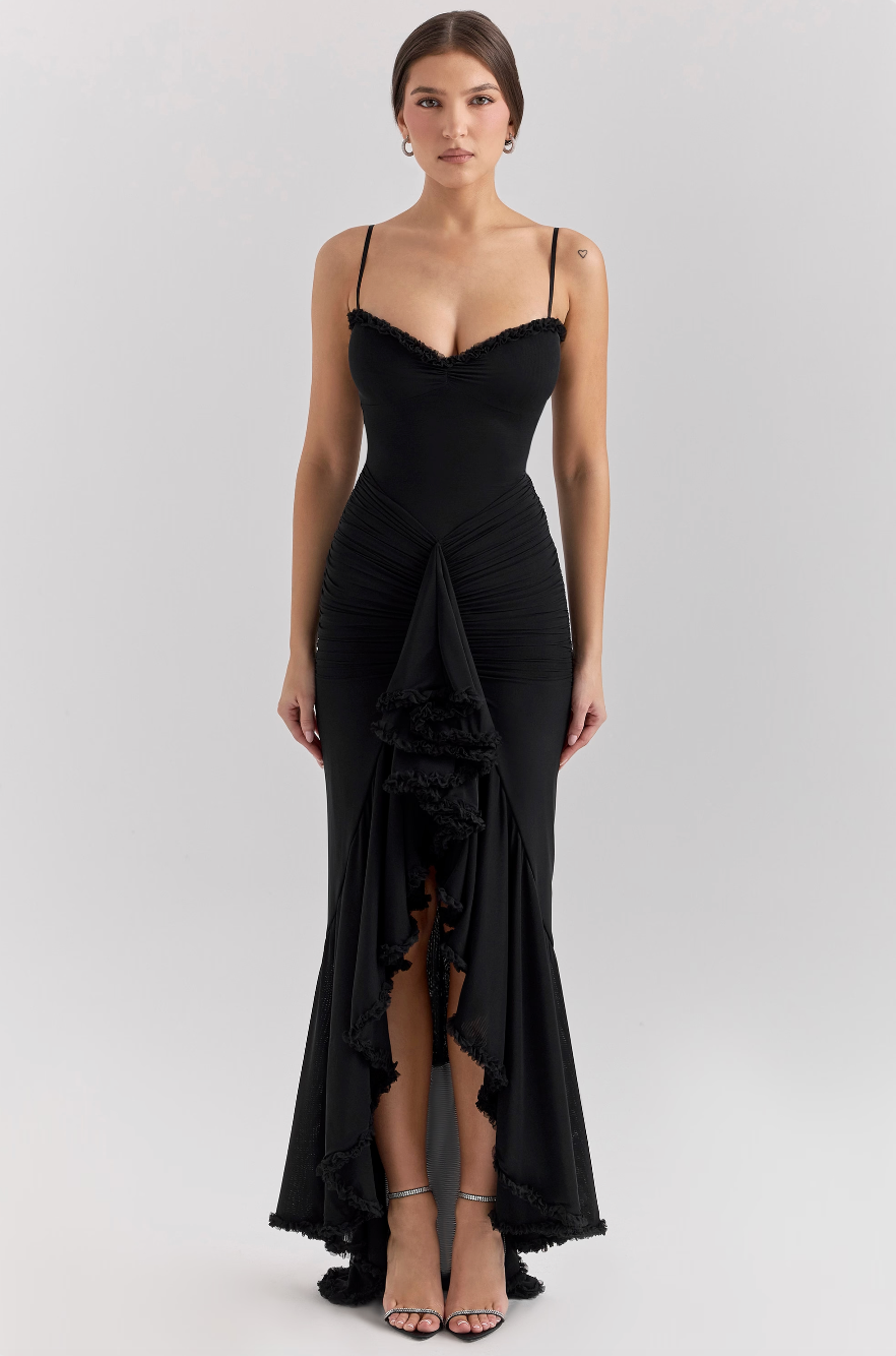 Fauna - Ruffles Ruffled-Tail Party Dress