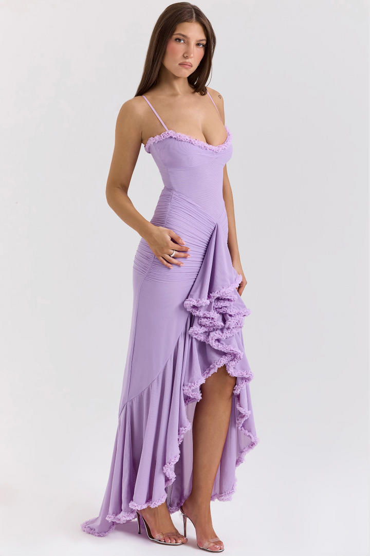 Fauna - Ruffles Ruffled-Tail Party Dress
