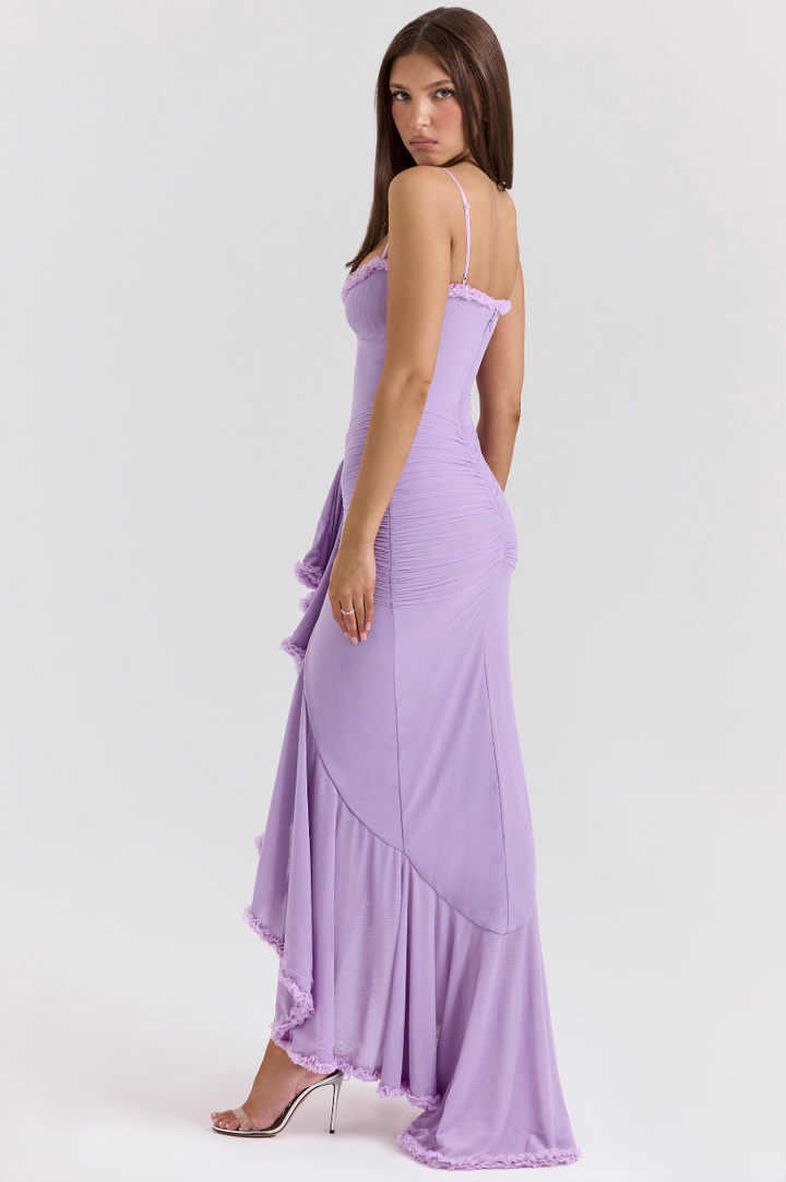 Fauna - Ruffles Ruffled-Tail Party Dress