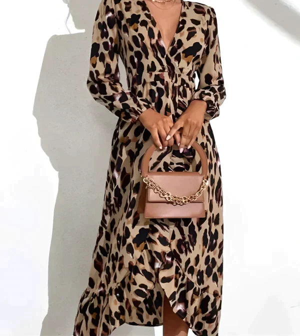 Lisandra | Elegant V-Neck Dress