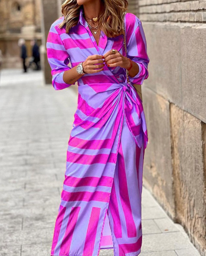 Rita™ - Striking Printed Wrap Dress
