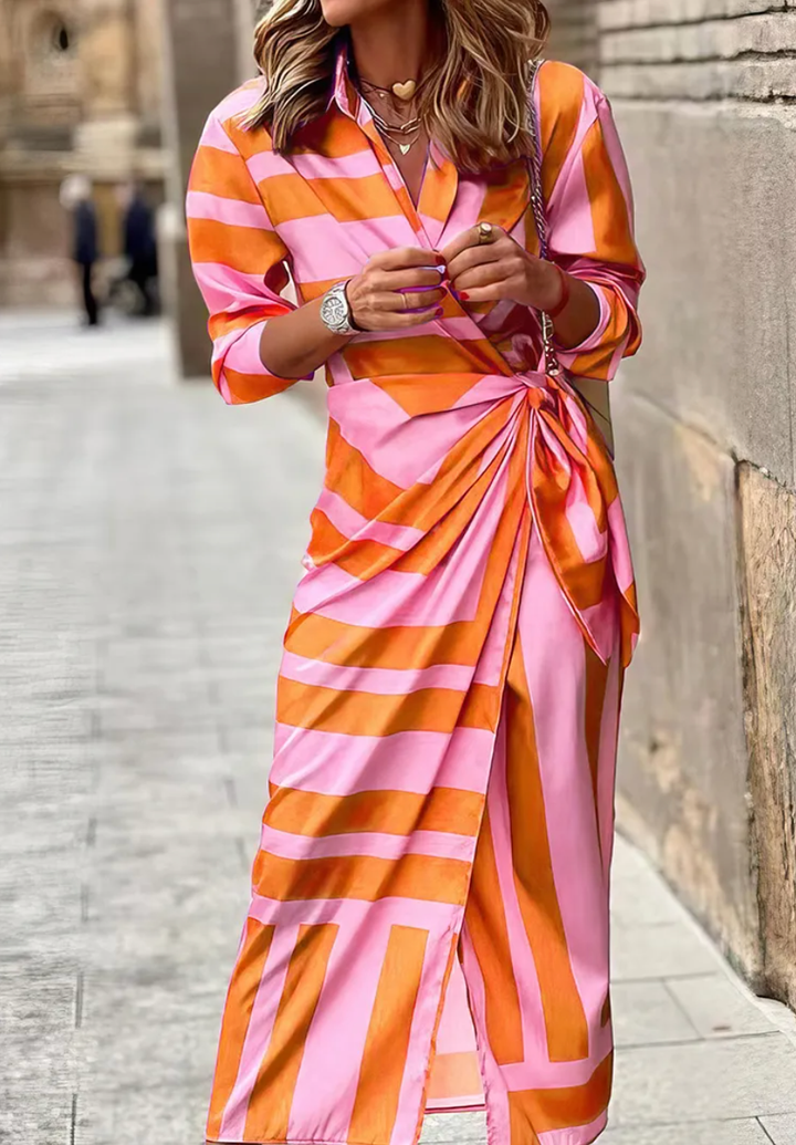 Rita™ - Striking Printed Wrap Dress
