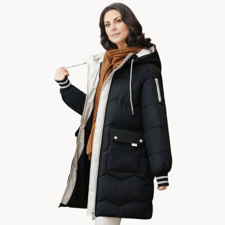 Women's parka with warm lining