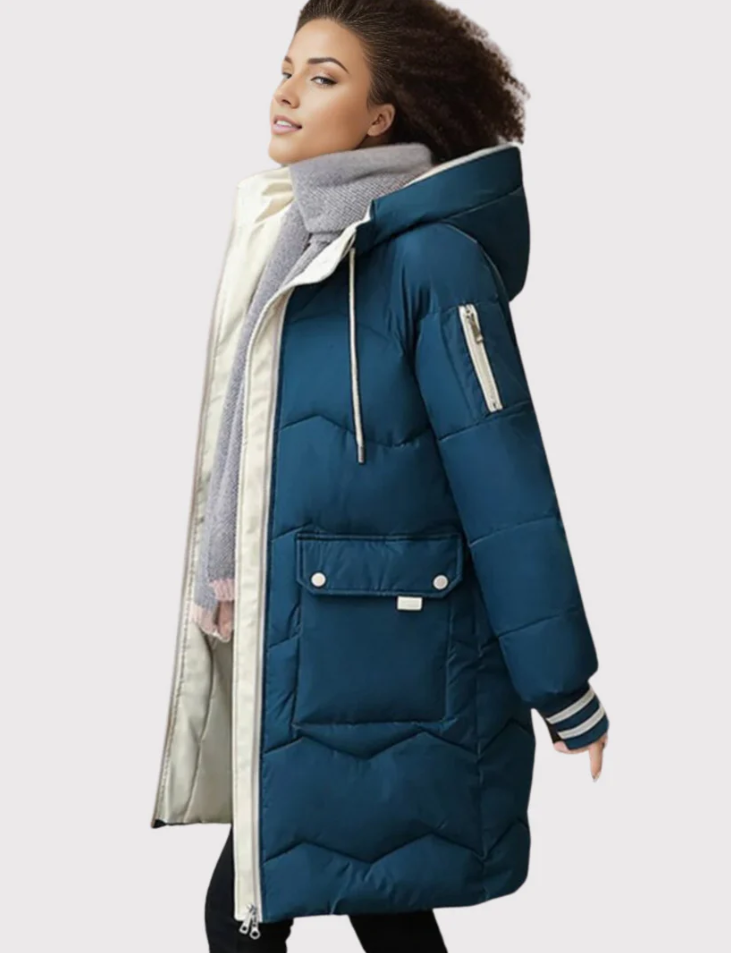 Women's parka with warm lining