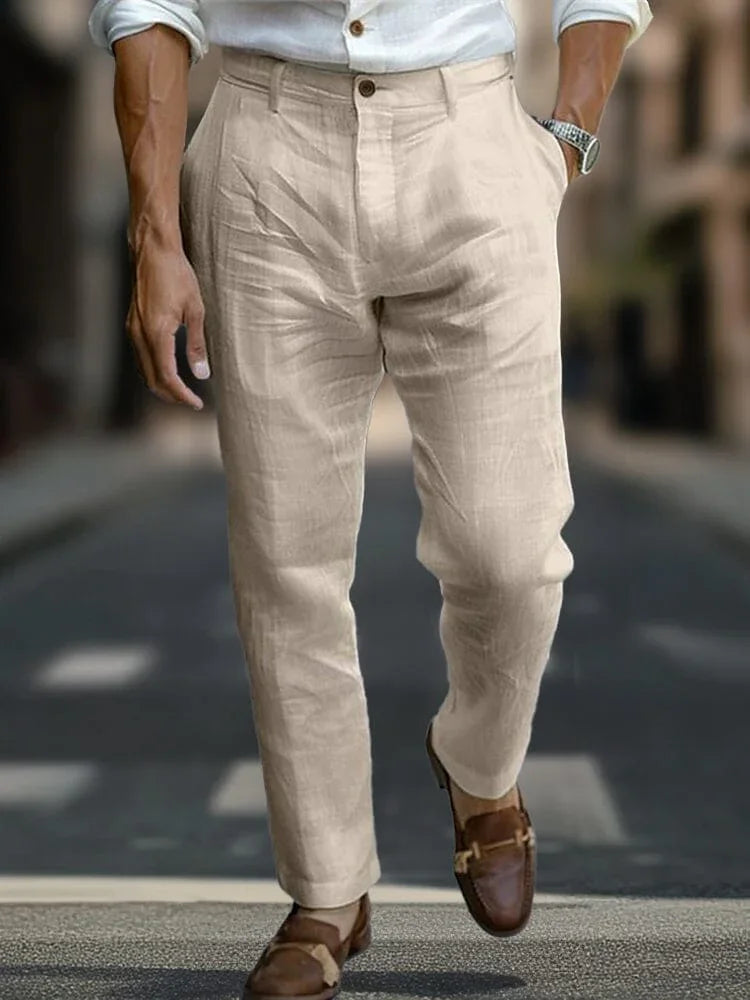Alaric - Custom Linen Trousers