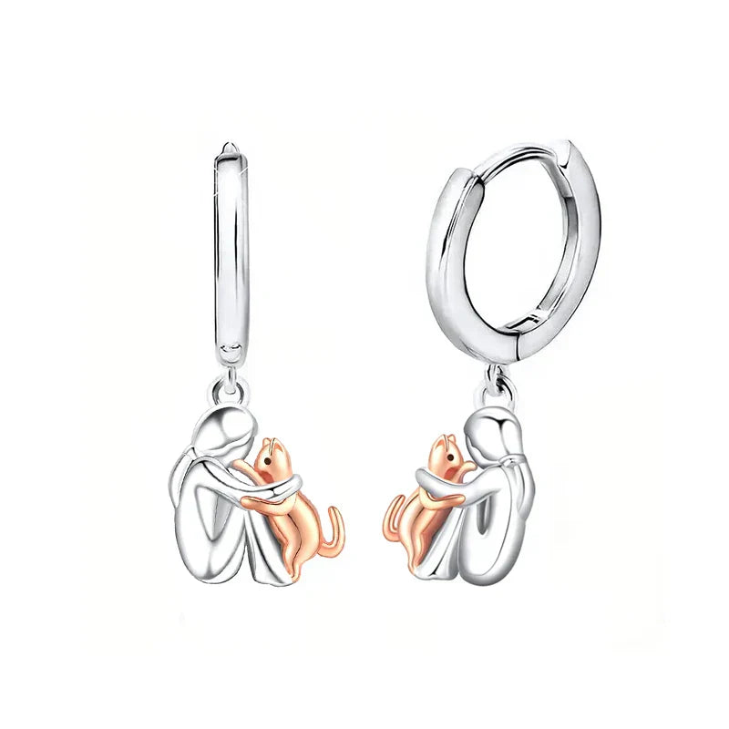 Lily™ - Cat Icon Hoop Earrings