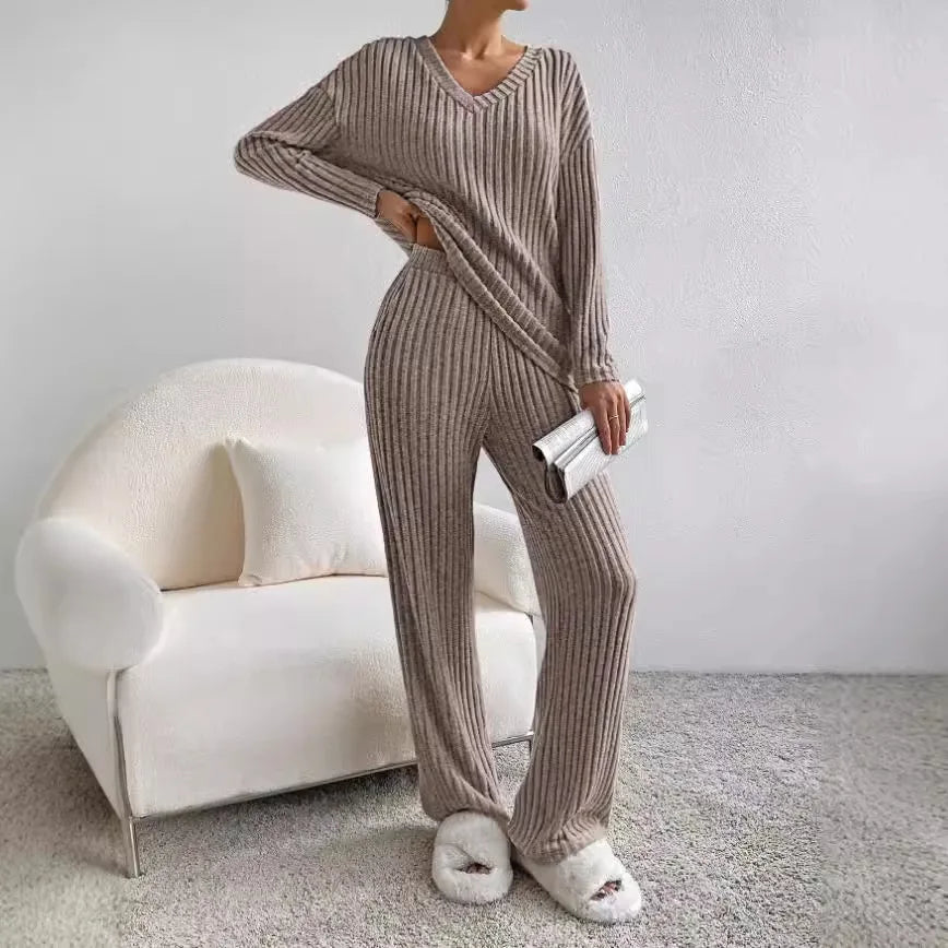Grace - Women's High Waisted Leisure Suits with Long Pants