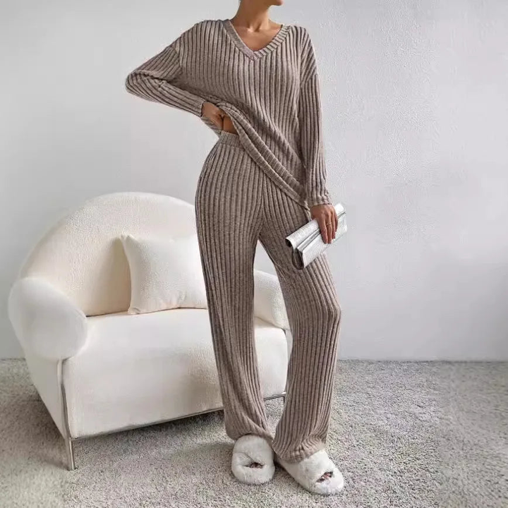 Grace - Women's High Waisted Leisure Suits with Long Pants