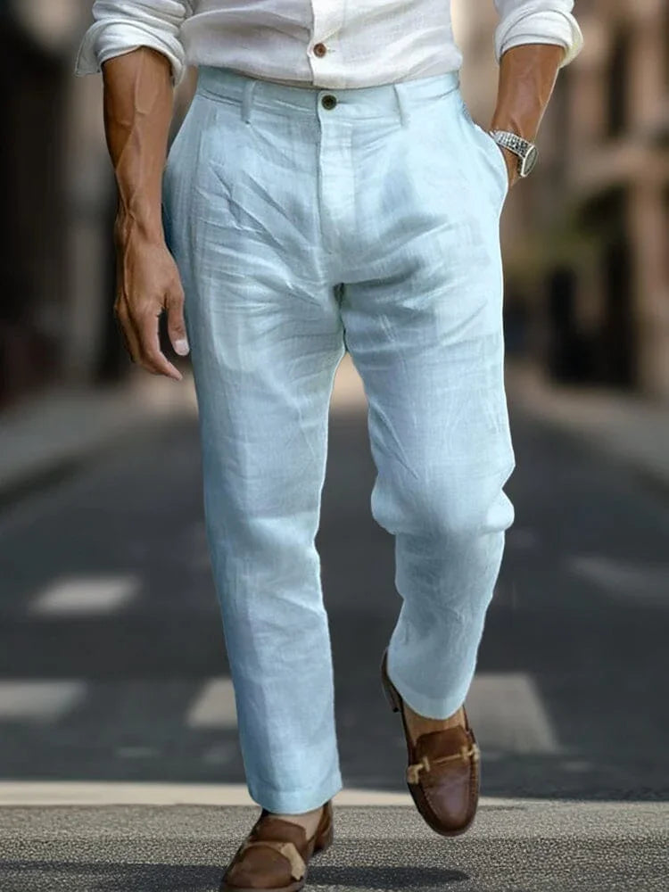 Alaric - Custom Linen Trousers