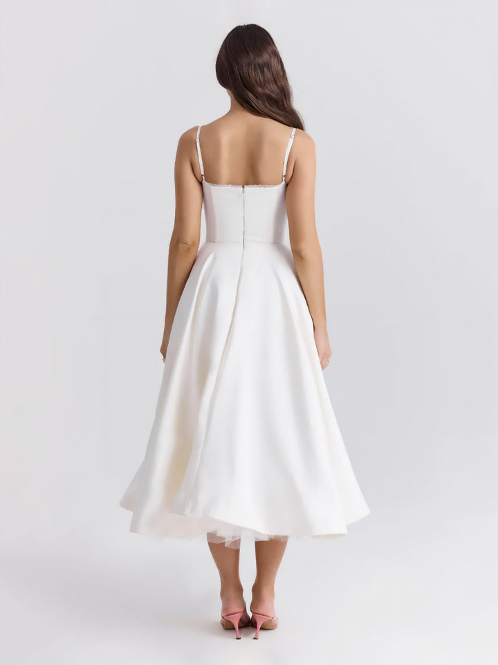 Ophira™ - Elegant Corset Midi Dress