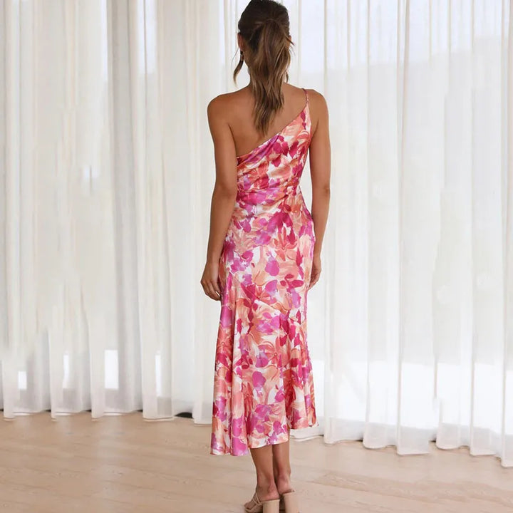 Saar - Refined Off-Shoulder Dress with Floral Print