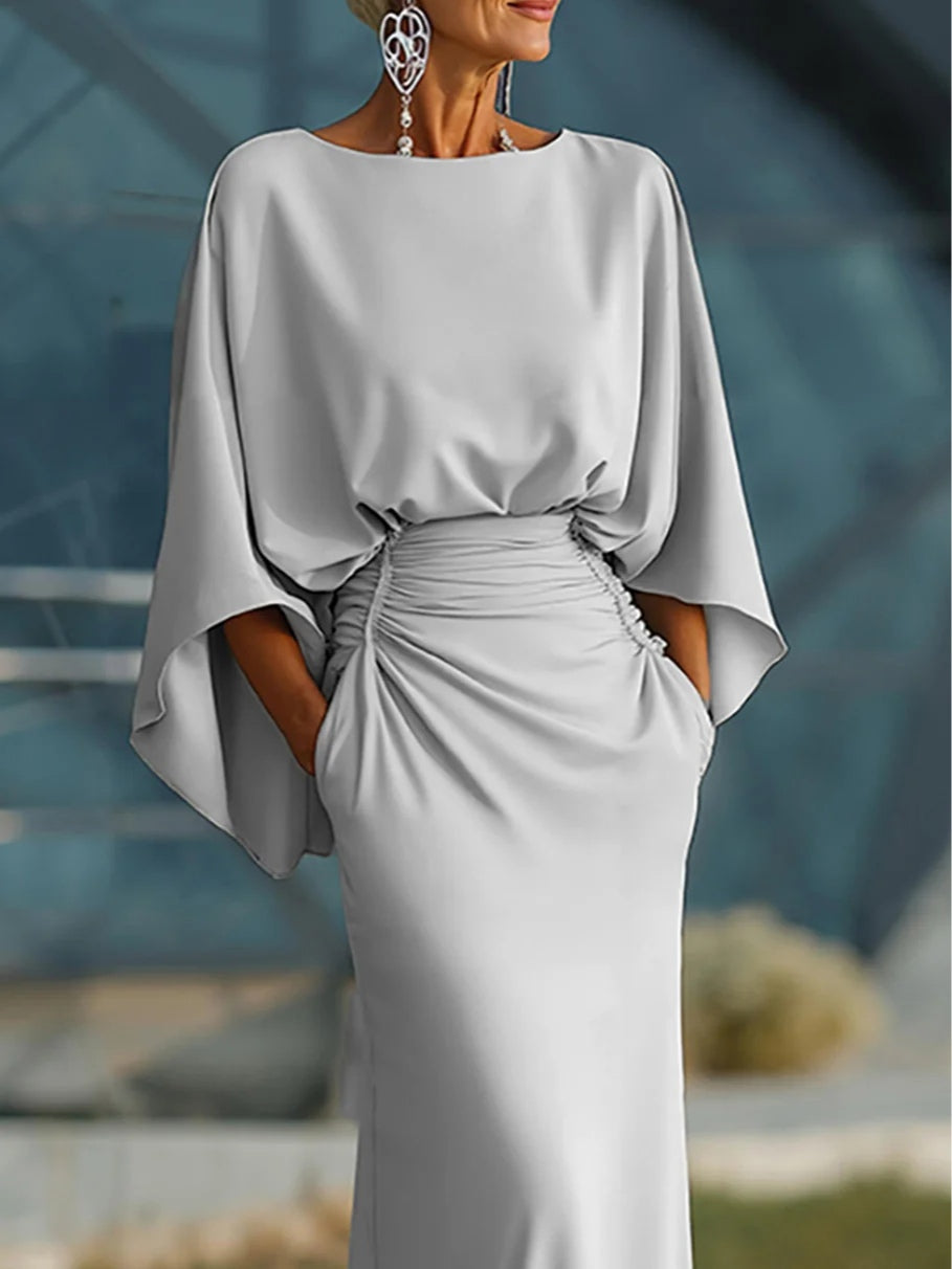Clara | Elegant V-Neck, Backless Sleeveless Dress