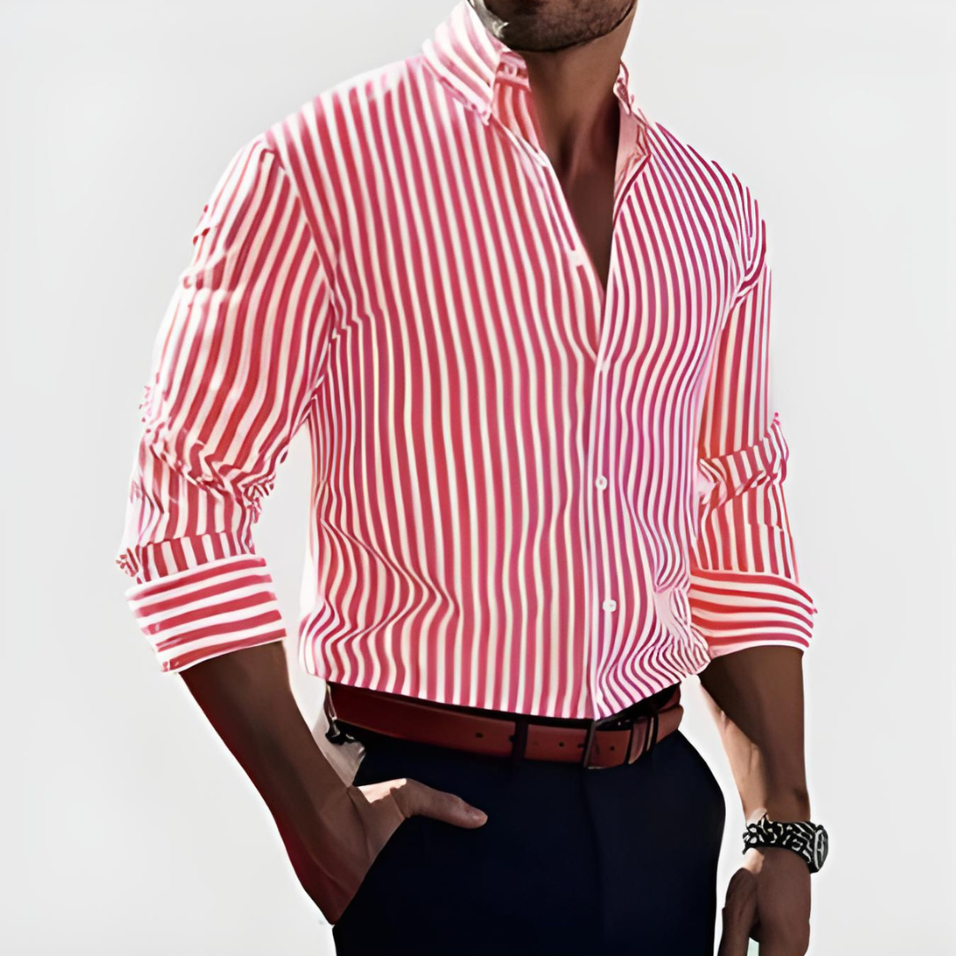 Riley™ - Elegant Striped Shirt