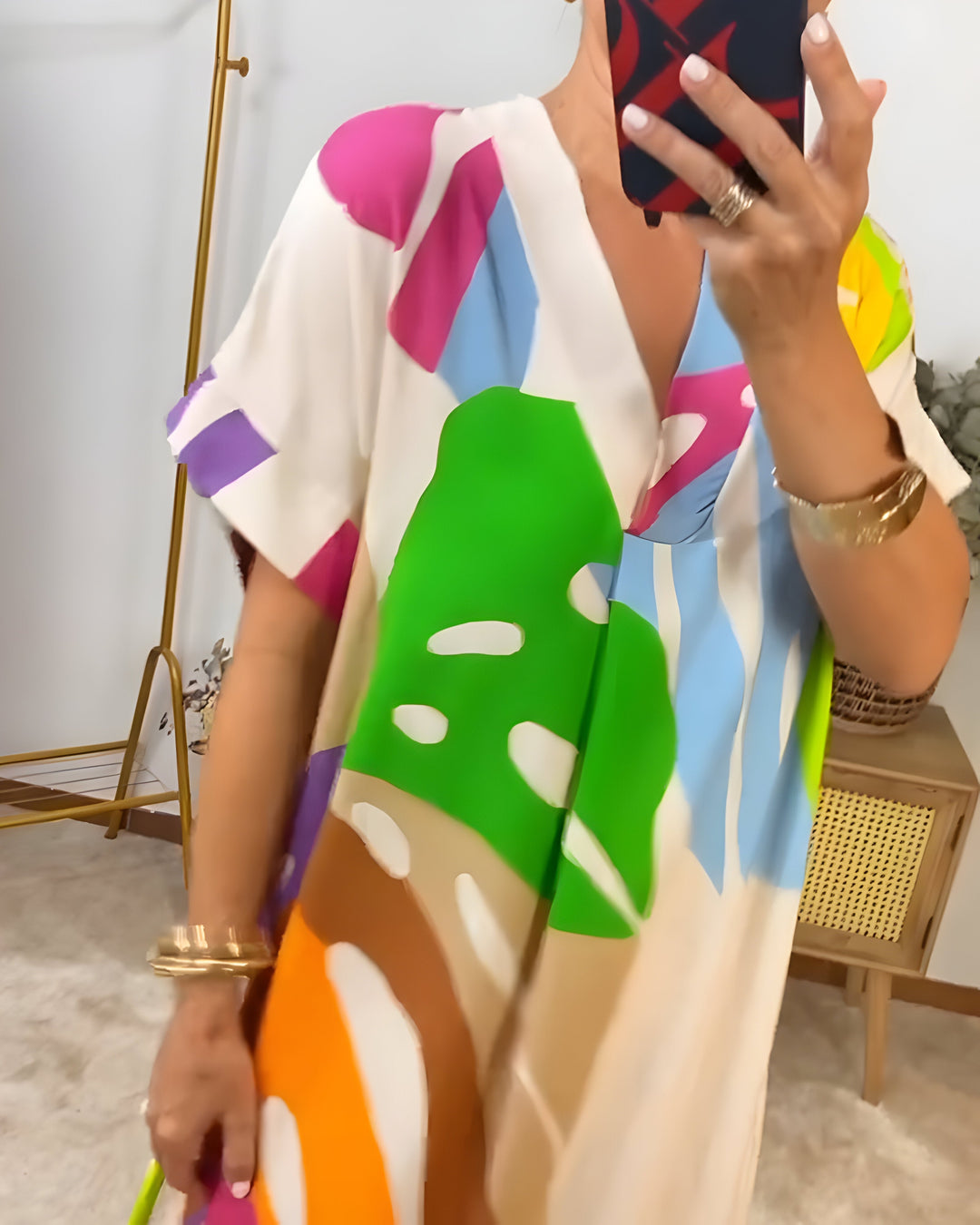 Rianna - Dress with abstract print