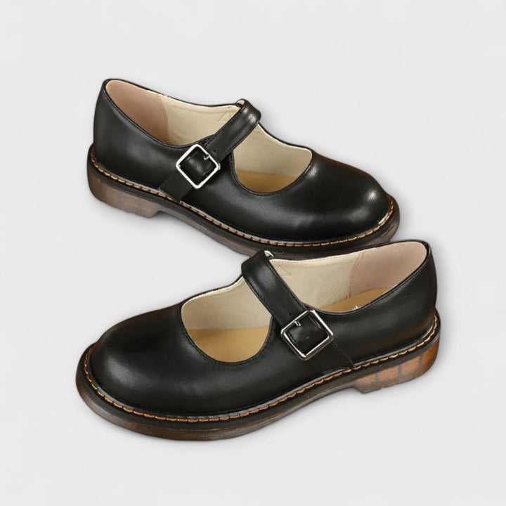 Women's Vintage Mary Jane Shoes - Classic Strap Shoes with Comfort Sole